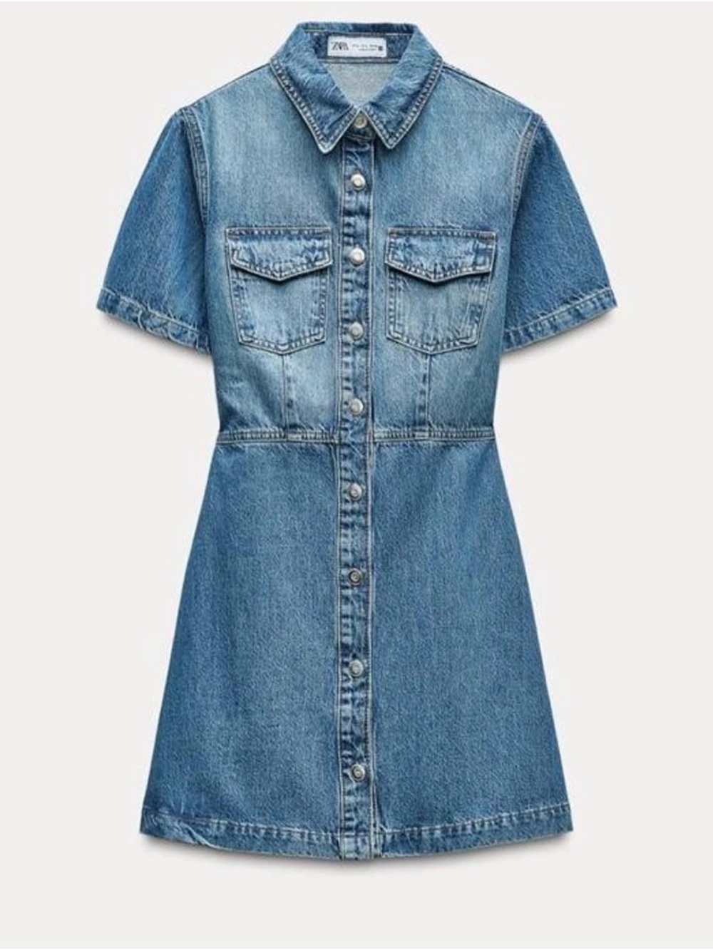 Zara Denim Button Dress